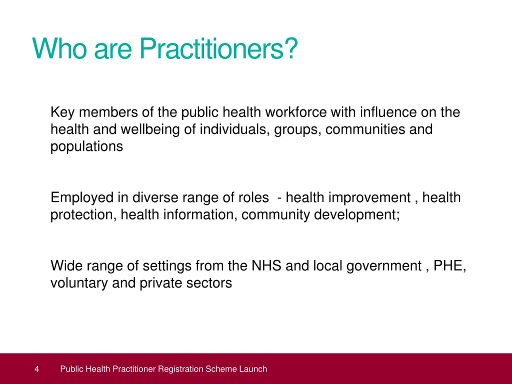 who are practitioners