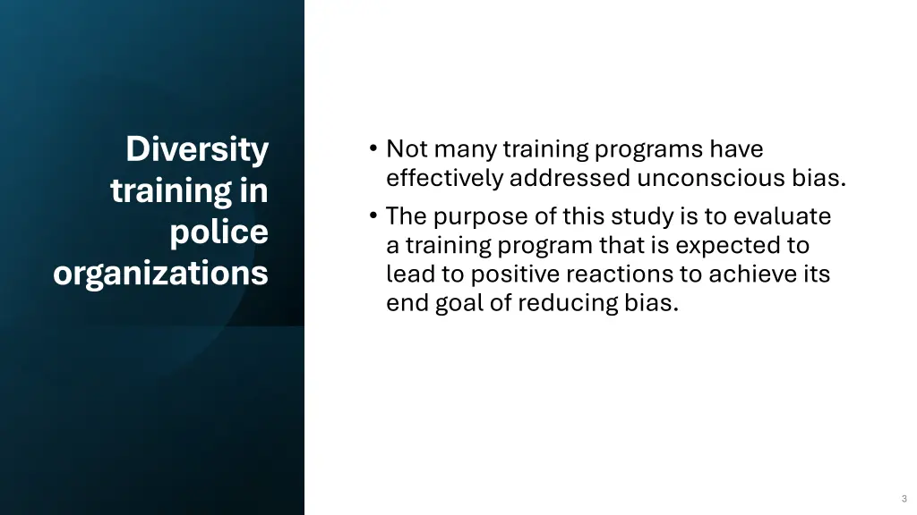 diversity training in police organizations