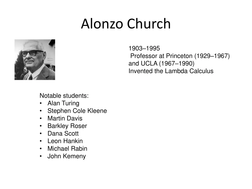 alonzo church