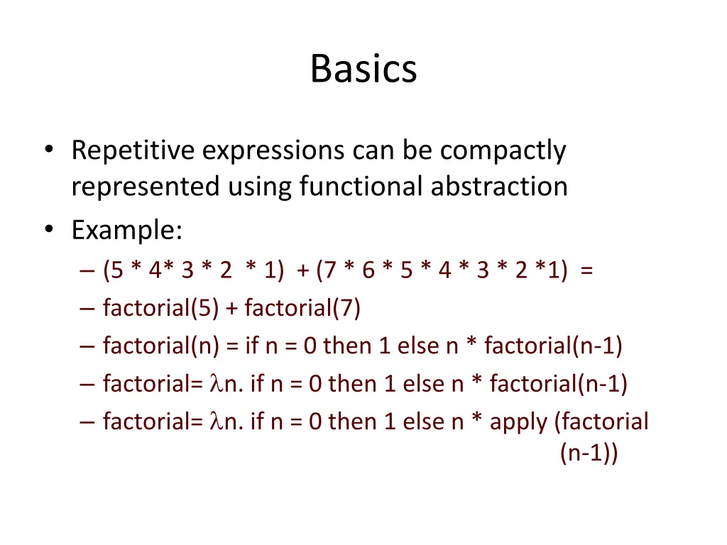 basics