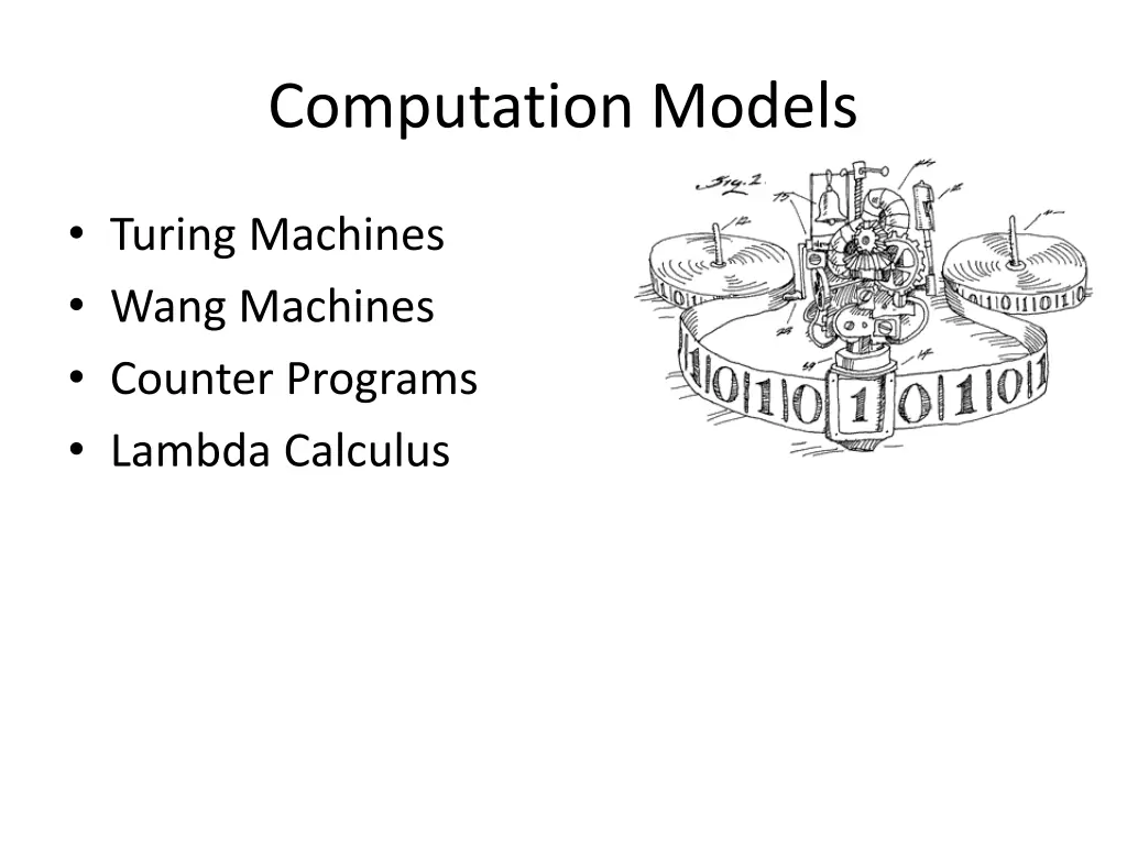 computation models