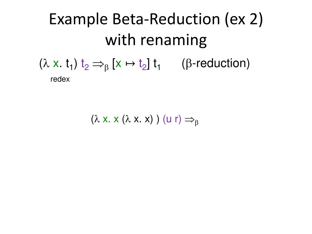 example beta reduction ex 2 with renaming