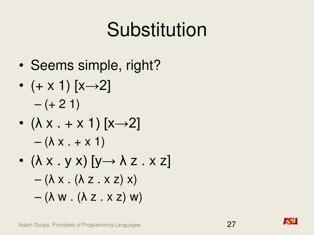 substitution 1