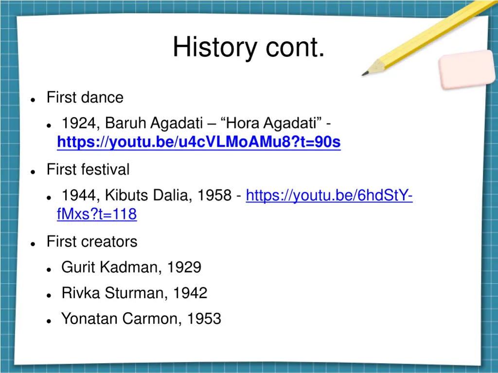 history cont
