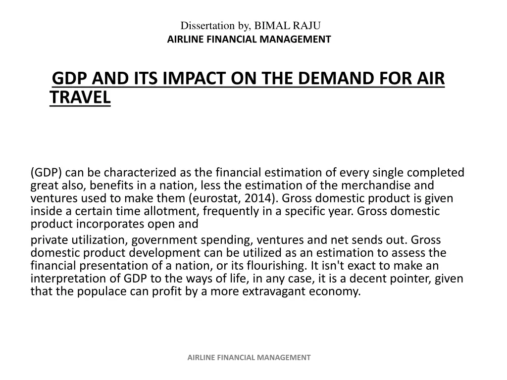 dissertation by bimal raju airline financial 9