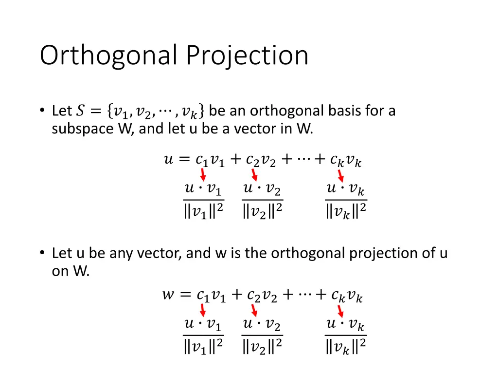 orthogonal projection 5