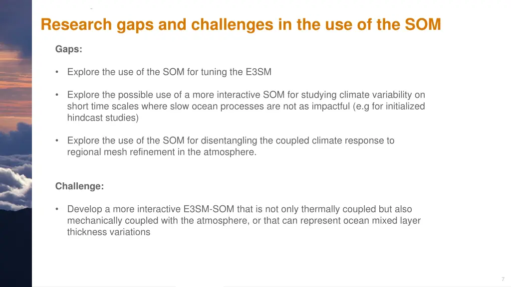 research gaps and challenges in the use of the som