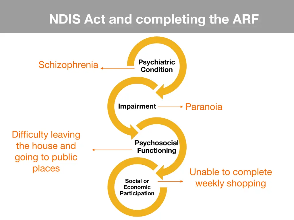 ndis act and completing the arf