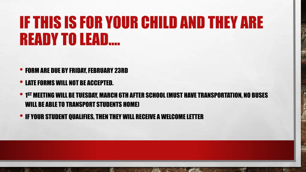 if this is for your child and they are ready
