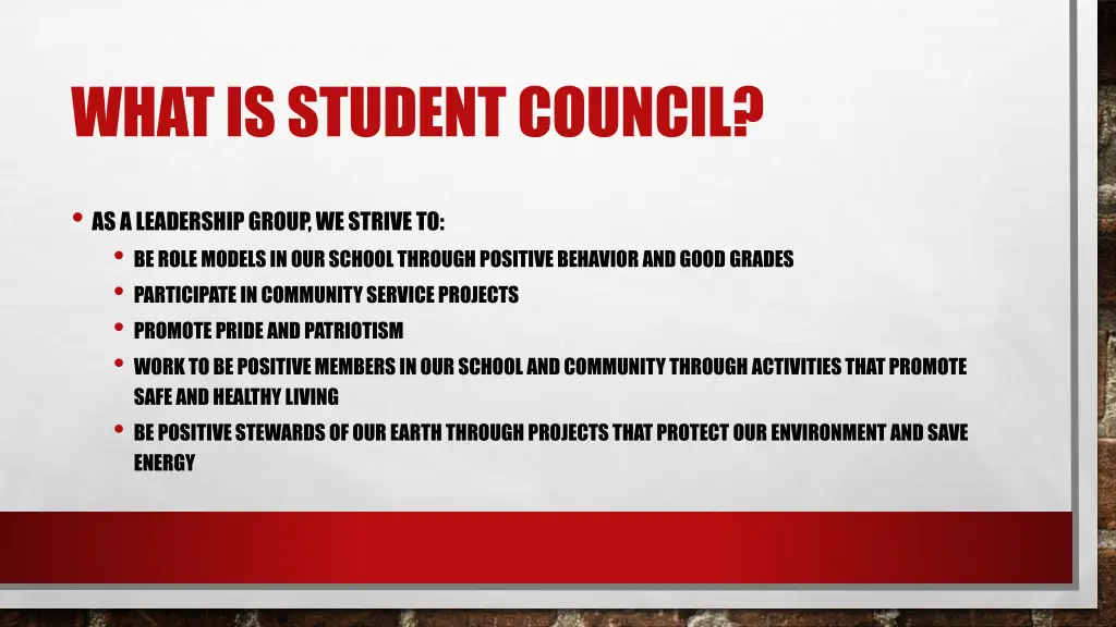 what is student council