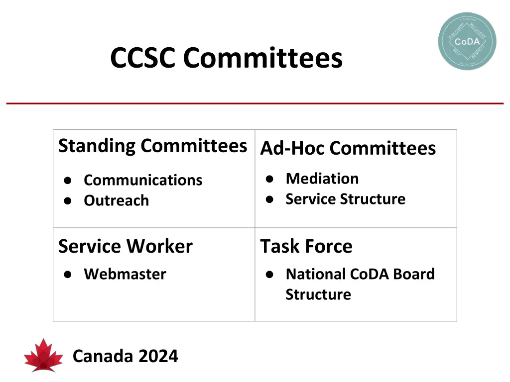 ccsc committees