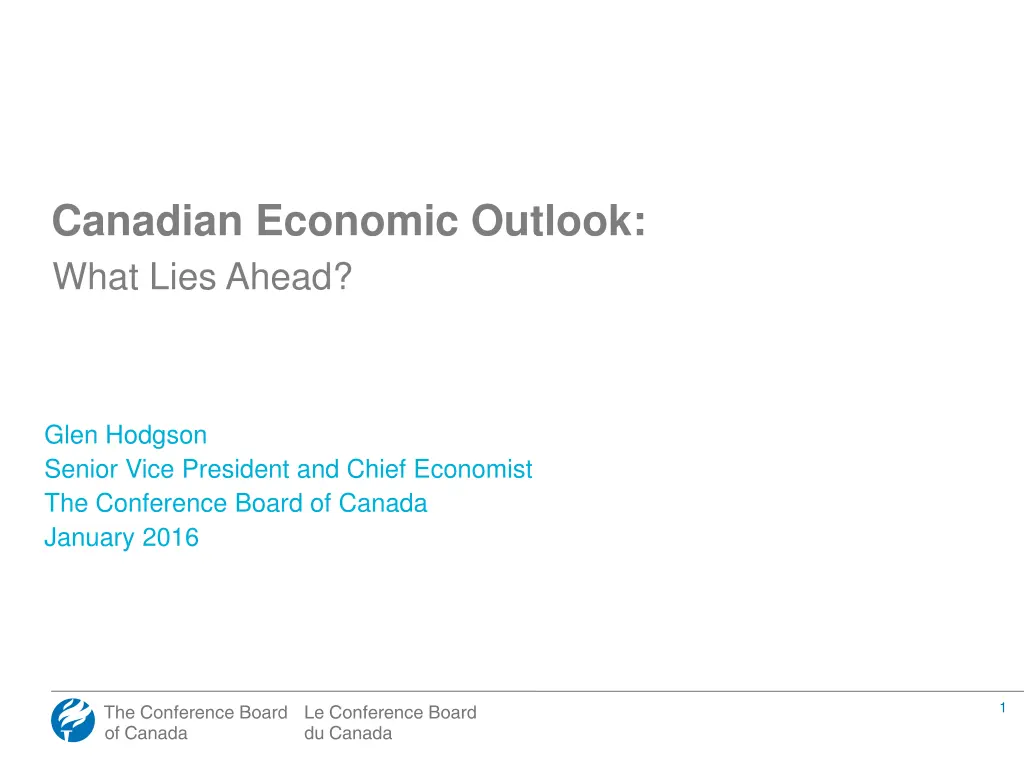 canadian economic outlook what lies ahead