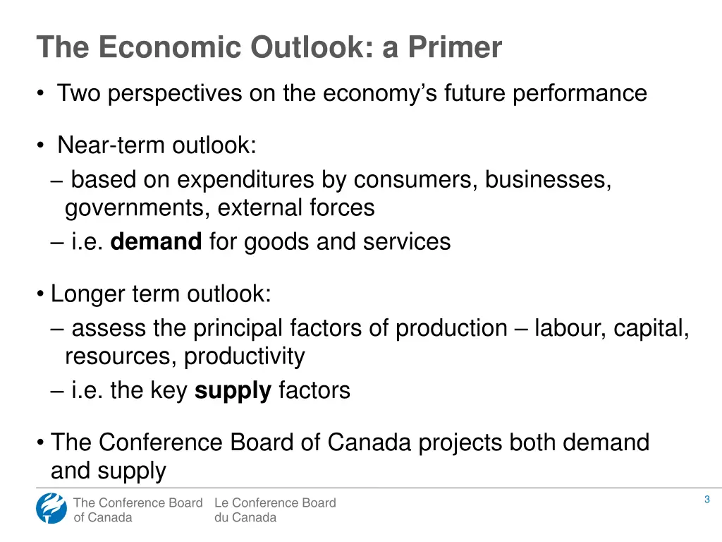 the economic outlook a primer