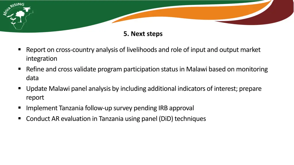 5 next steps