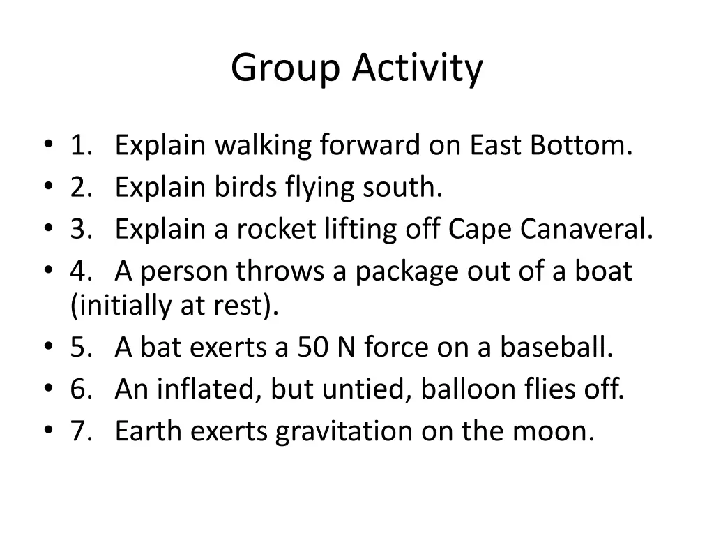 group activity