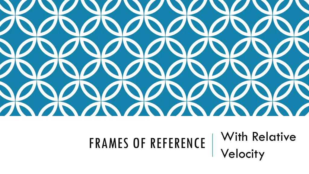 with relative velocity