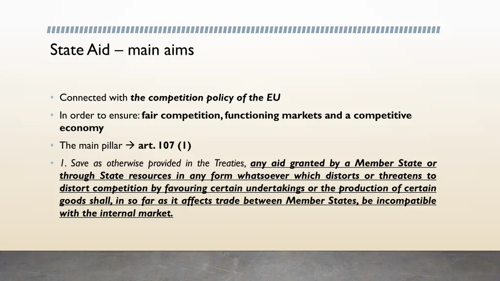 stateaid main aims
