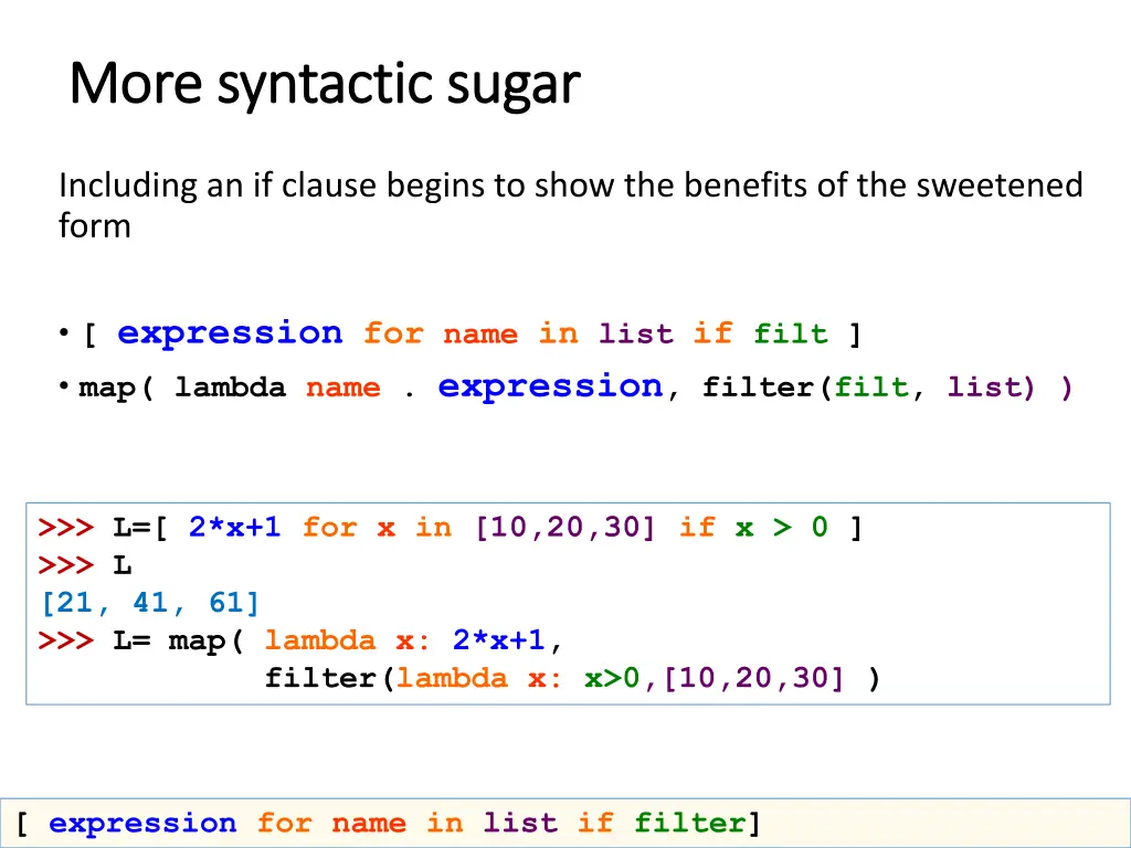more syntactic sugar more syntactic sugar