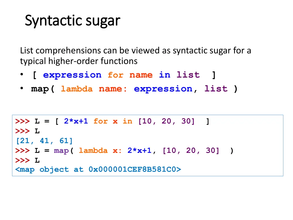 syntactic sugar syntactic sugar