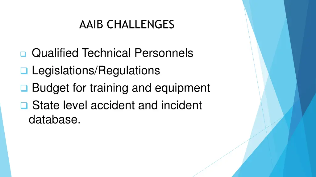 aaib challenges