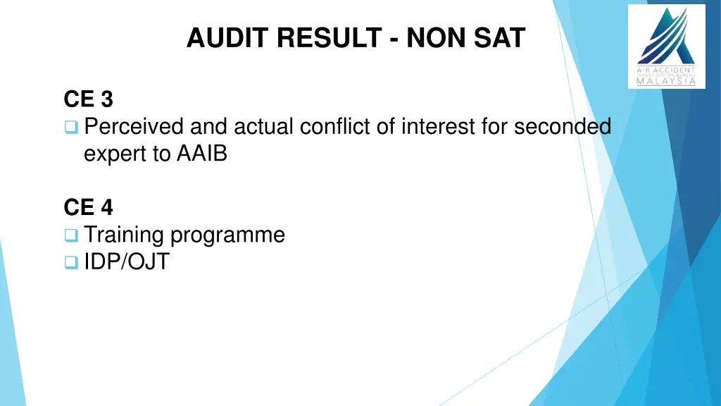 audit result non sat 1