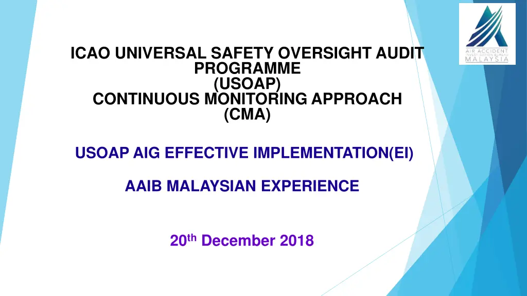 icao universal safety oversight audit programme