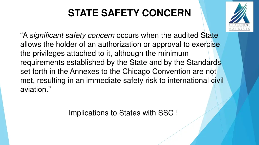 state safety concern