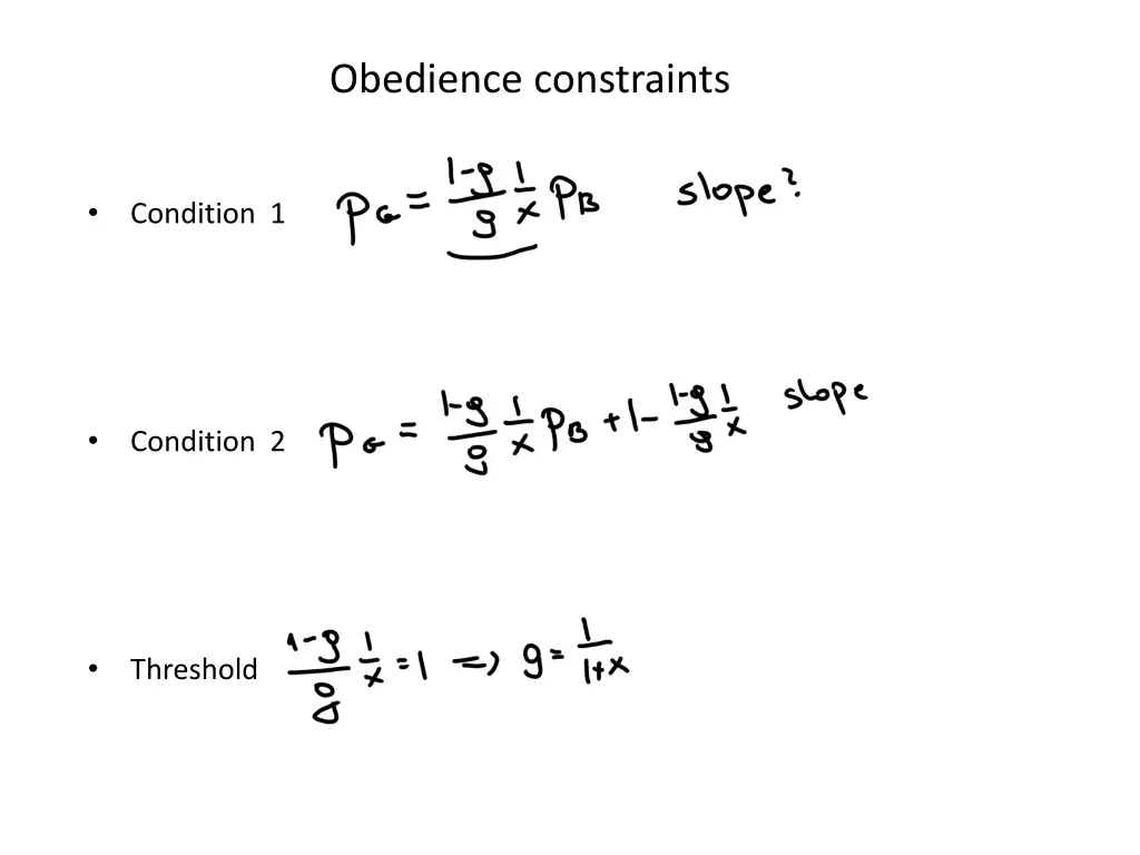 obedience constraints