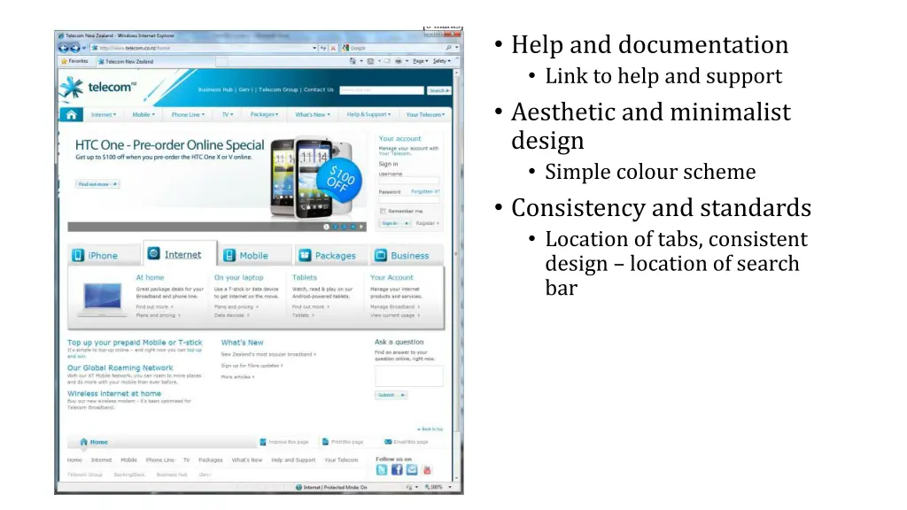 help and documentation link to help and support