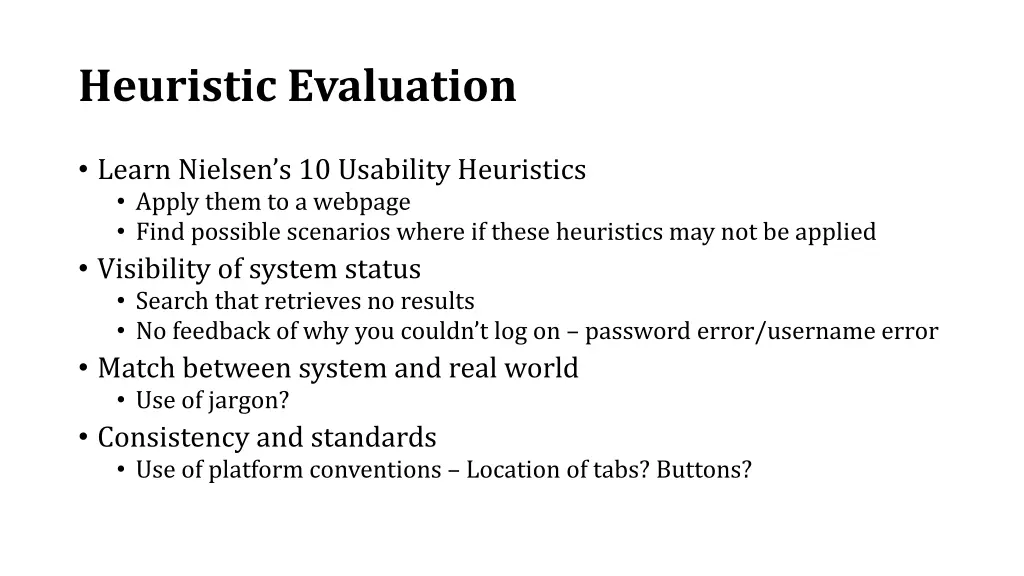 heuristic evaluation