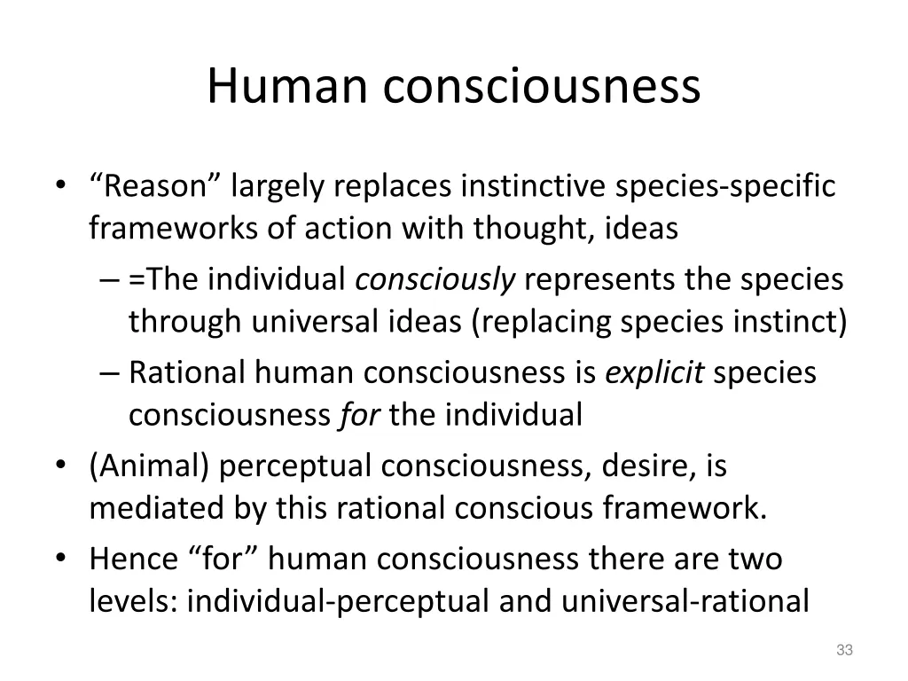 human consciousness