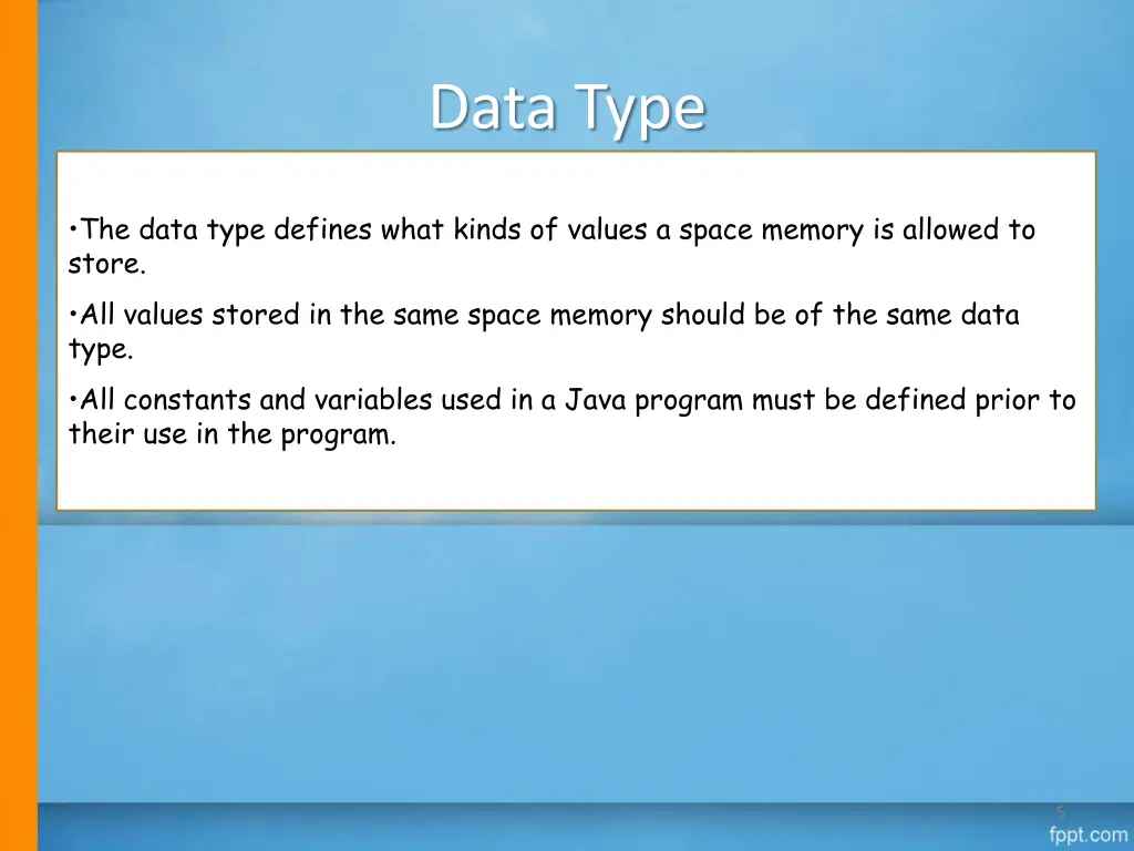 data type