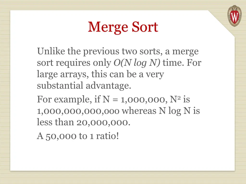 merge sort