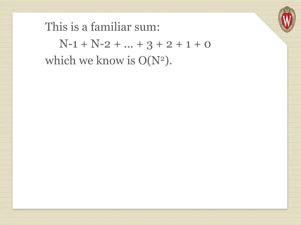 this is a familiar sum n 1 n 2 3 2 1 0 which