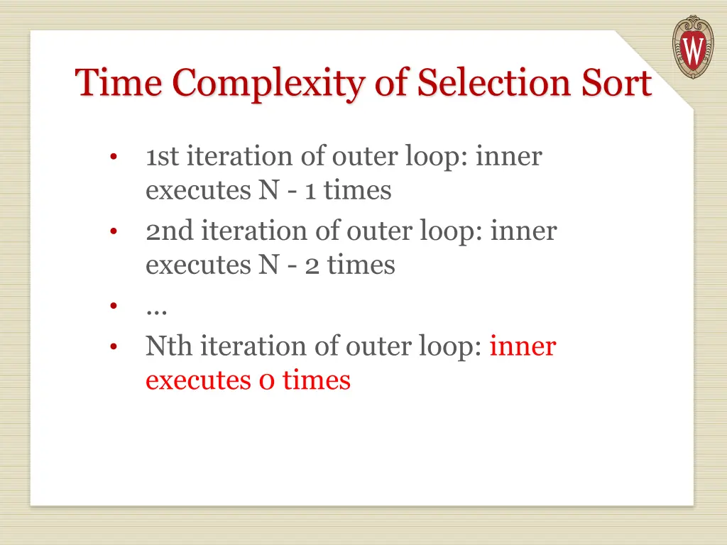 time complexity of selection sort
