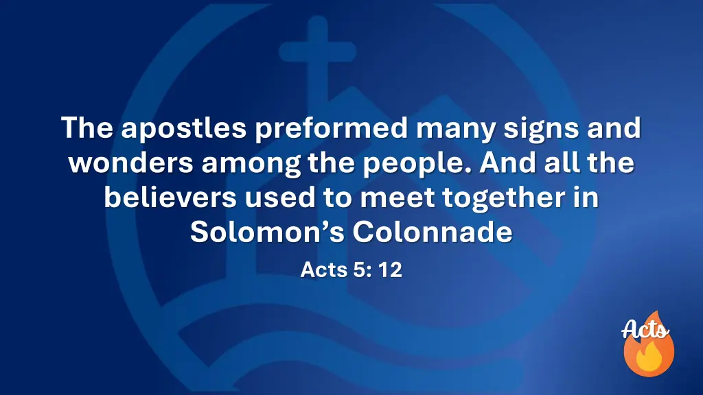 the apostles preformed many signs and wonders
