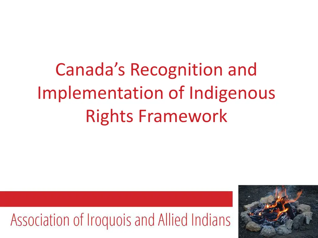 canada s recognition and implementation