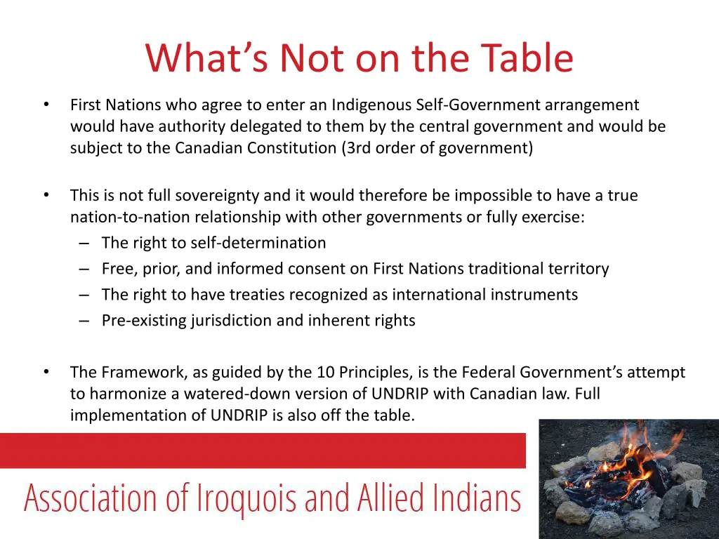what s not on the table