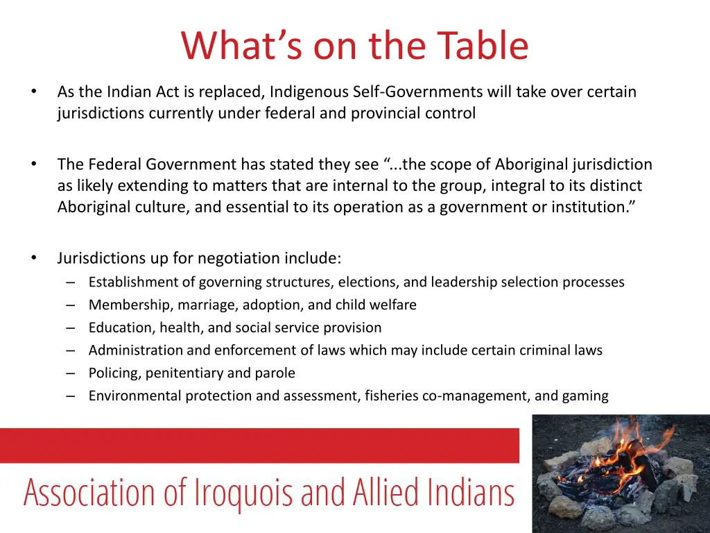 what s on the table