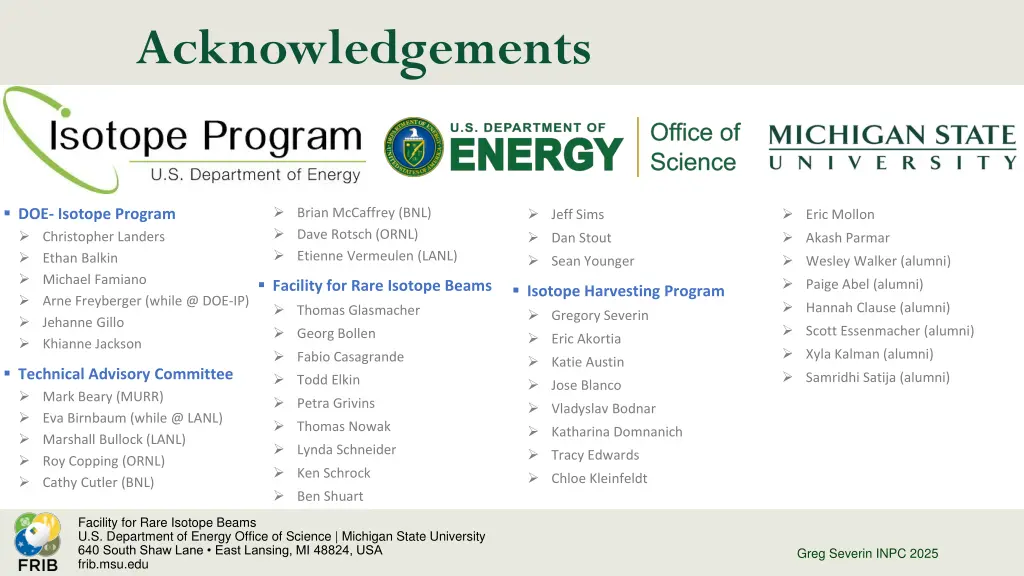 acknowledgements