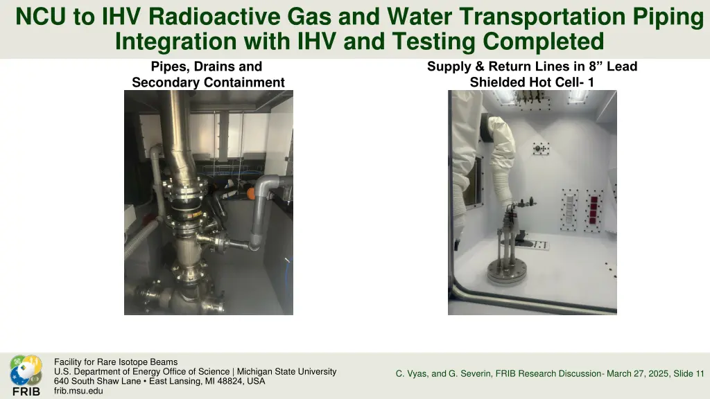 ncu to ihv radioactive gas and water