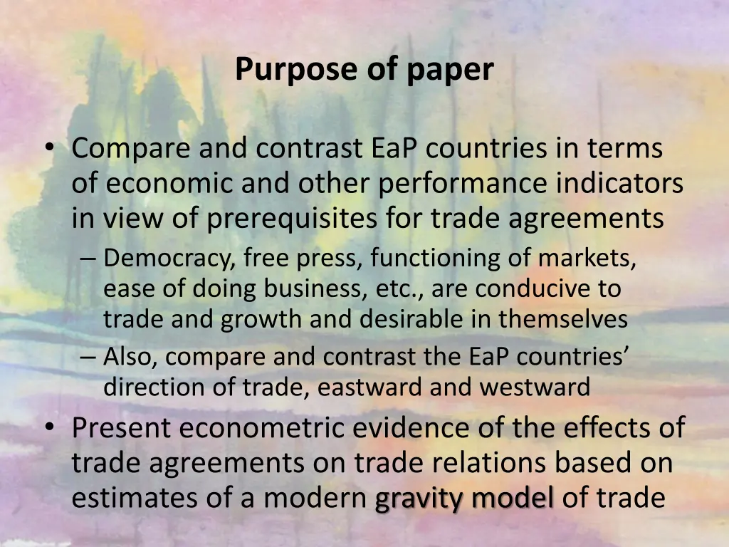 purpose of paper