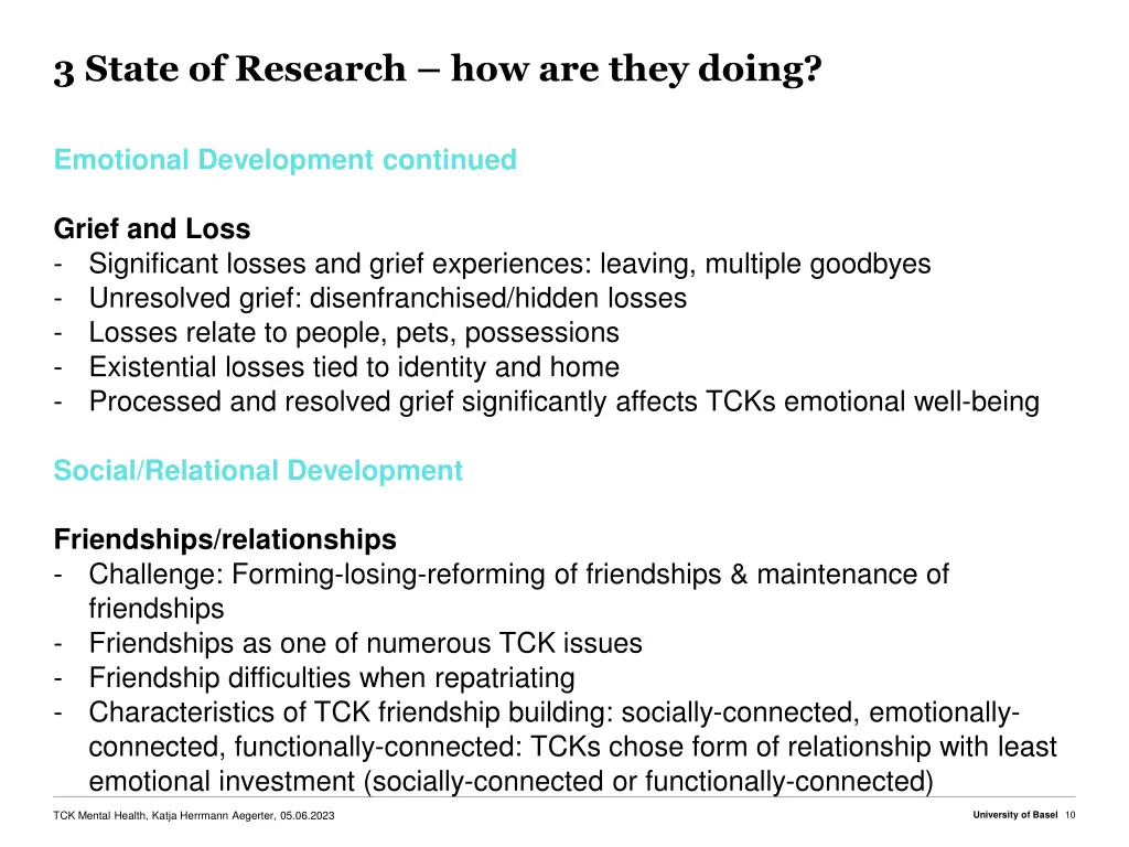 3 state of research how are they doing 1