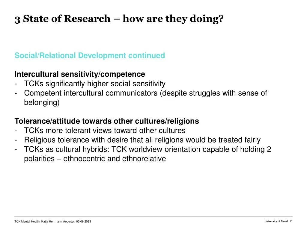 3 state of research how are they doing 2