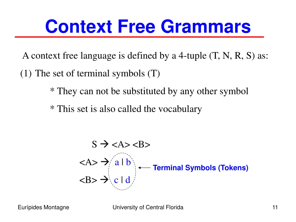 context free grammars 5