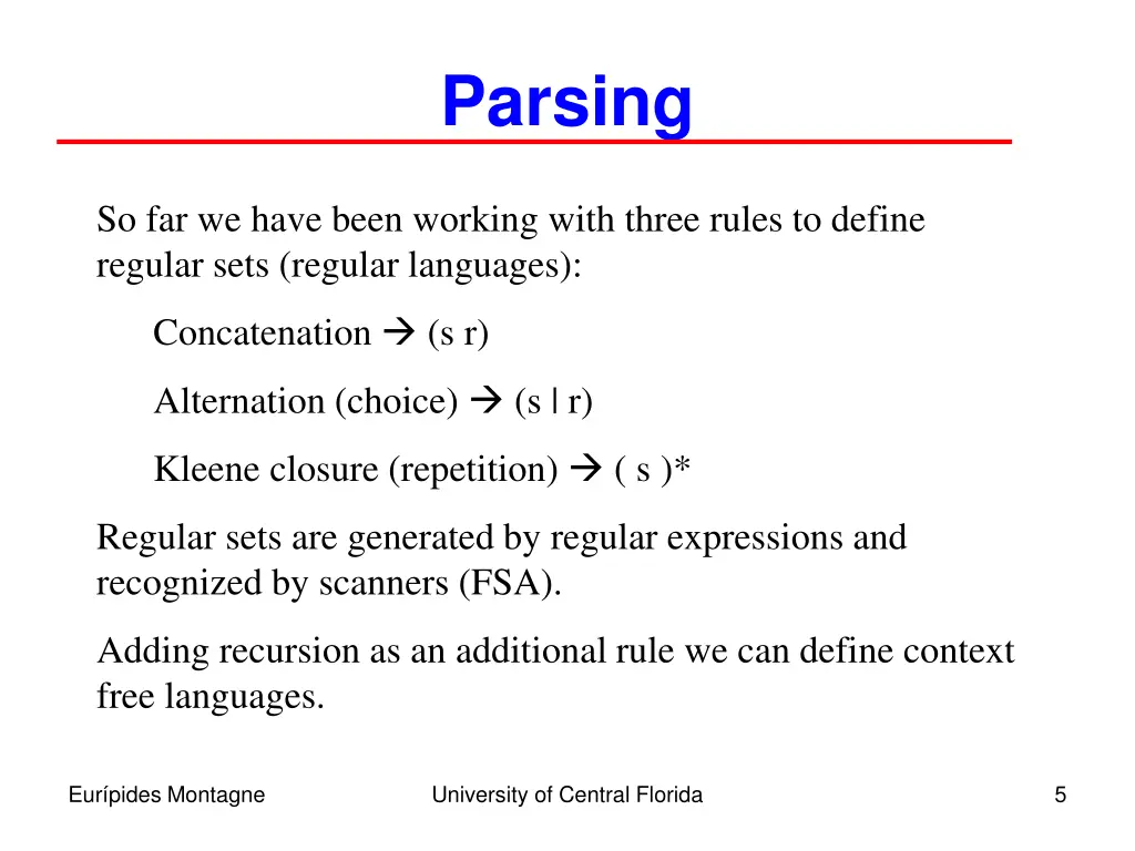parsing 1
