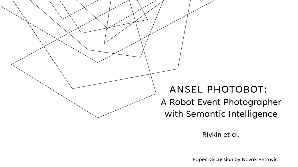 ansel photobot a robot event photographer with