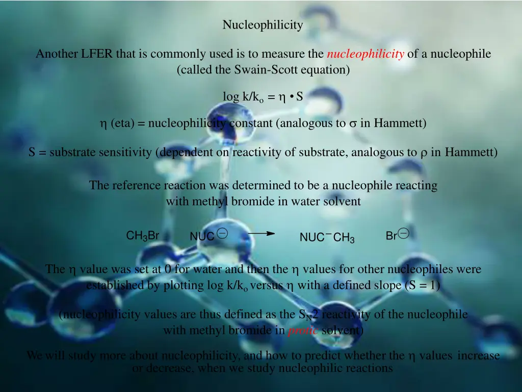 nucleophilicity