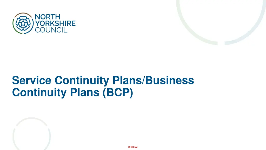 service continuity plans business continuity