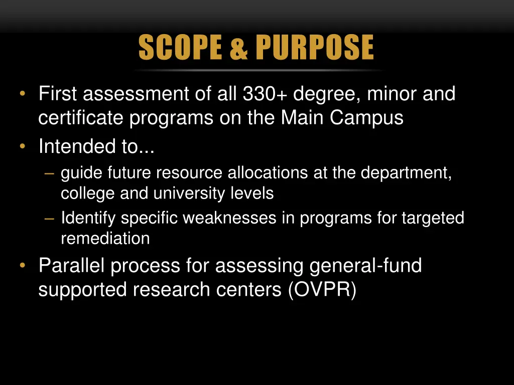 scope purpose